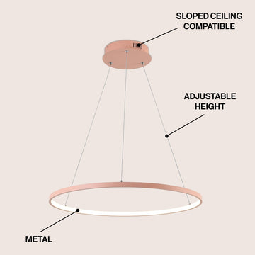 Brice Modern Contemporary Iron Integrated LED Pendant